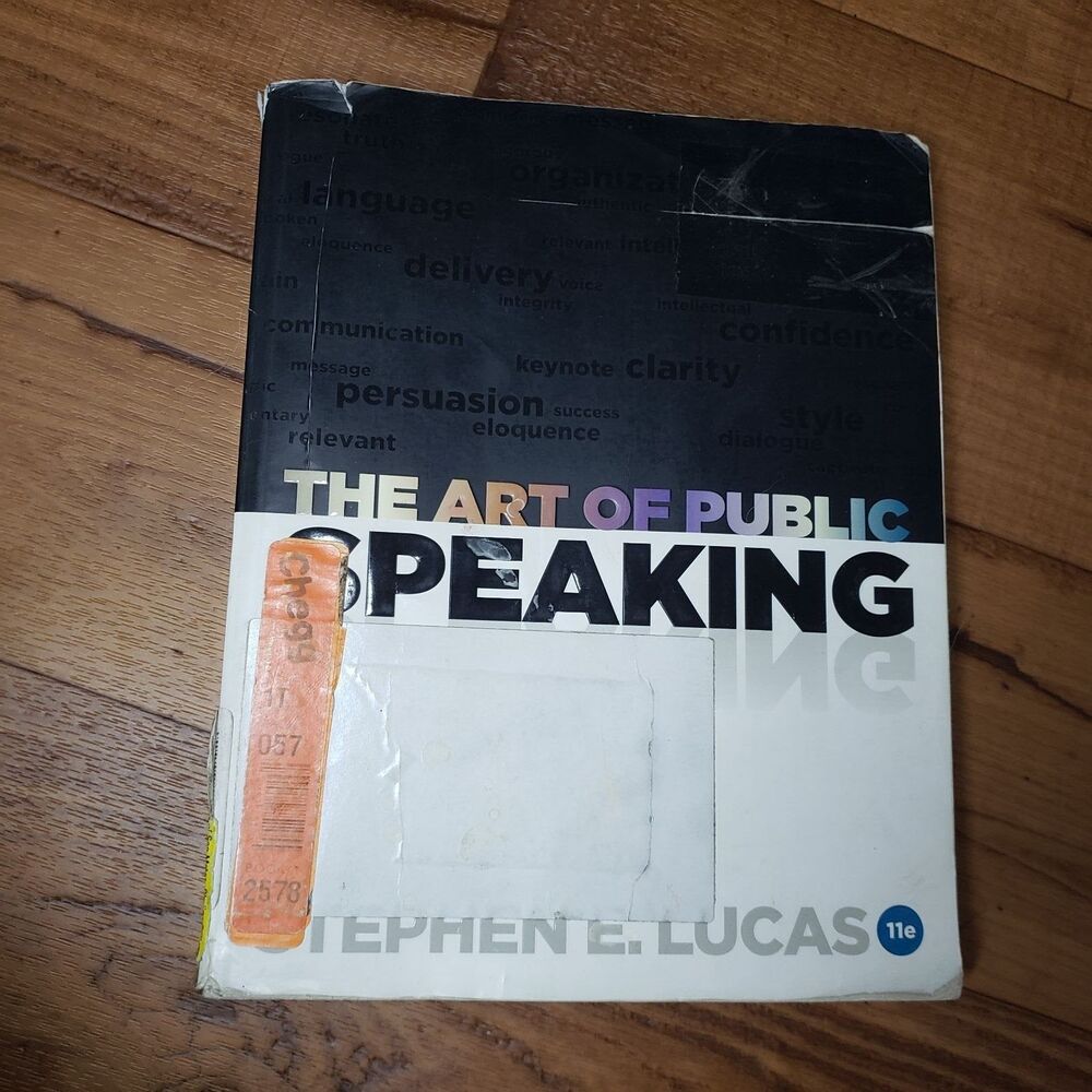 The Art Of Public Speaking College Books